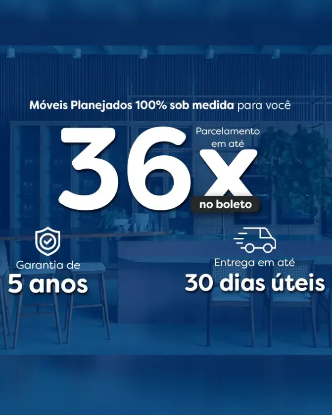 Móveis planejados 100% sob medida para você.
